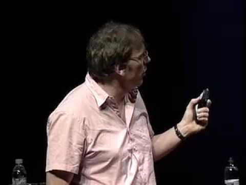 Peter Donnelly speaking on the TED stage
